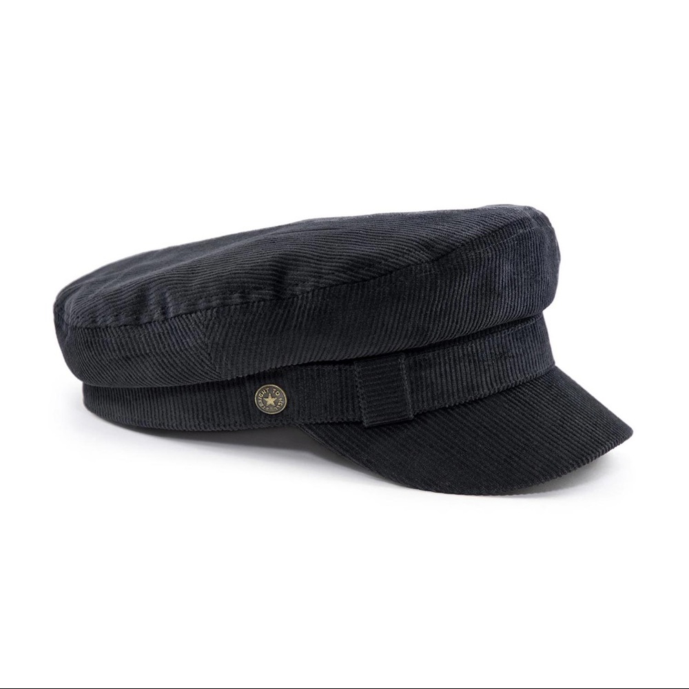 Straight To Hell Black Corduroy Fisherman Hat